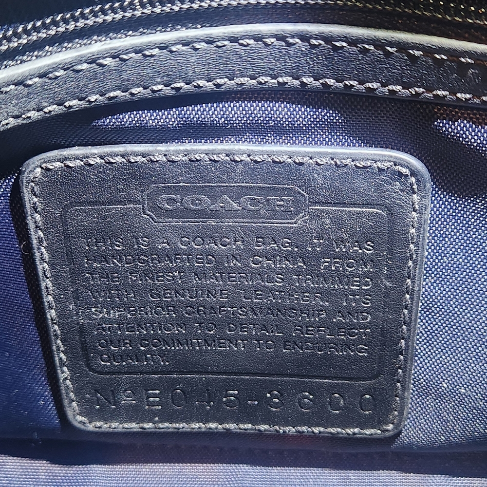 Coach Signature Mini Boston Bag - Black - Travel Bag - Picture 6 of 15